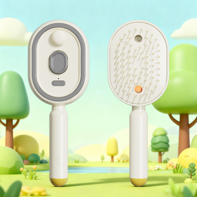 📢📢56 %  OFF💆 ✨ 3-in-1 Electric Spray & Massage Hair Brush