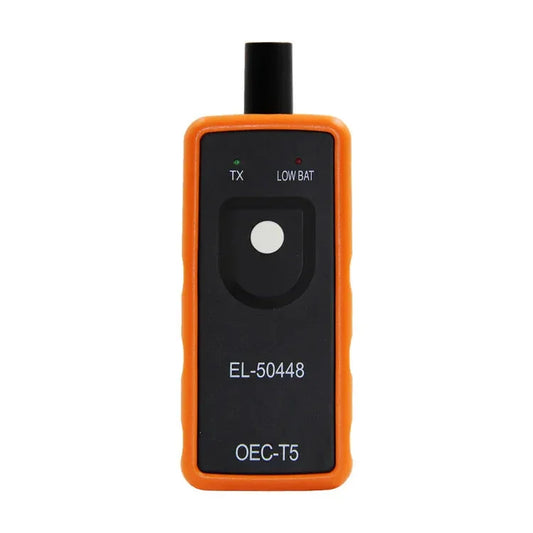 EL-50448 OEC-T5 TPMS tire pressure monitor reset tool with orange case for cars, sold by clarioy