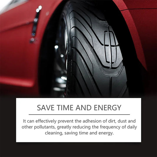 🚗 BUY 2 GET 1 FREE! ✨ Tire Wax – Restores Black Gloss, Blocks UV, Repels Dirt & Easy Quick Application for Long-Lasting Shine 🛞