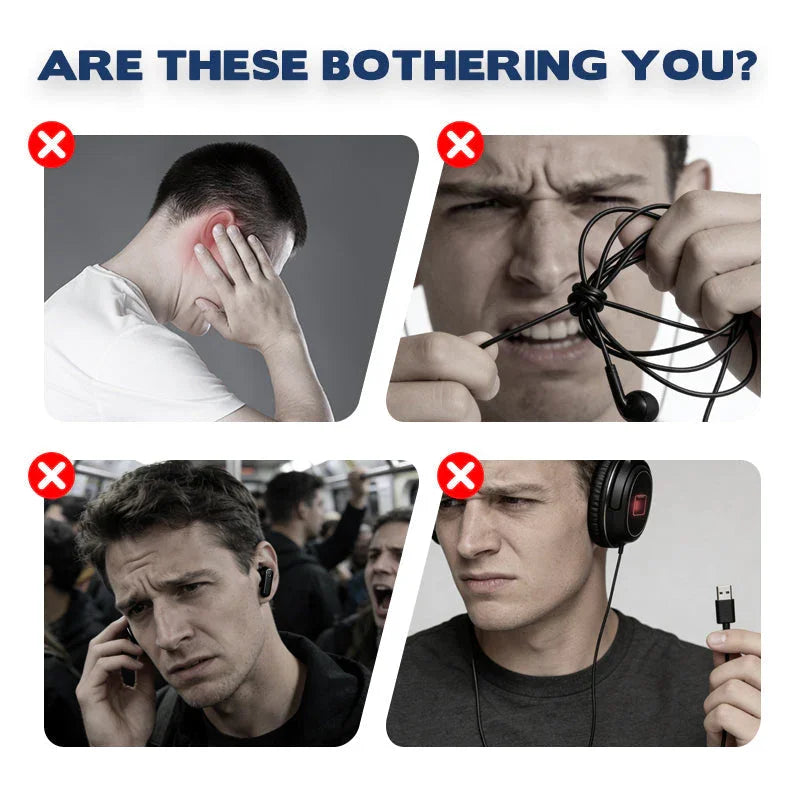 🎁Hot Sale Promotion 58% OFF🔥 Open Air Conduction Wireless Bluetooth Headset with Microphone