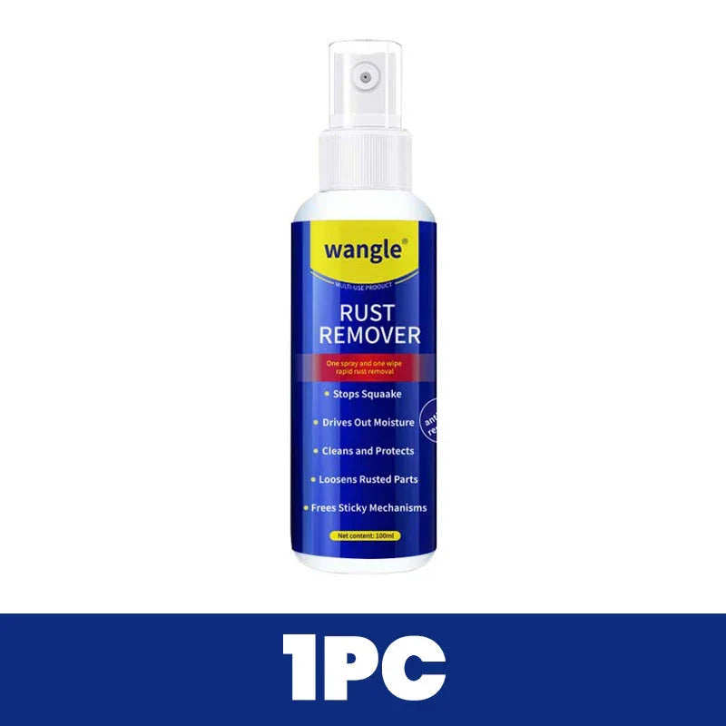 Wangle rust remover spray bottle, 100ml, for cleaning and protecting auto tools and homeware.