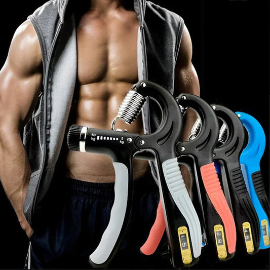 💪 50% OFF NOW ! ✨ Adjustable Counting Hand Grip Strength Trainer – 5 Resistance Levels, LCD Counter & Portable Design 🔋