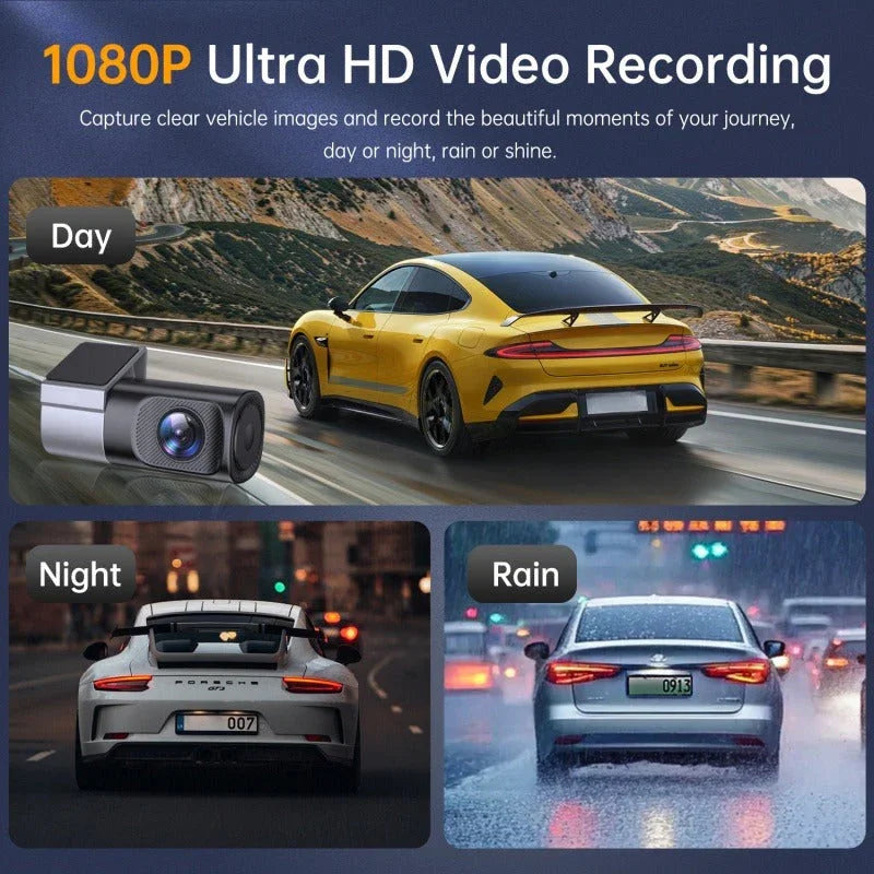 🚗1080P HD Dash Cam with Wi-Fi & Night Vision