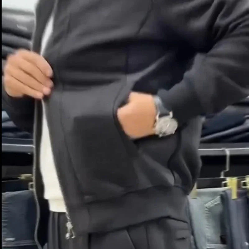 Men's Casual Jacket & Pants Two-Piece Set