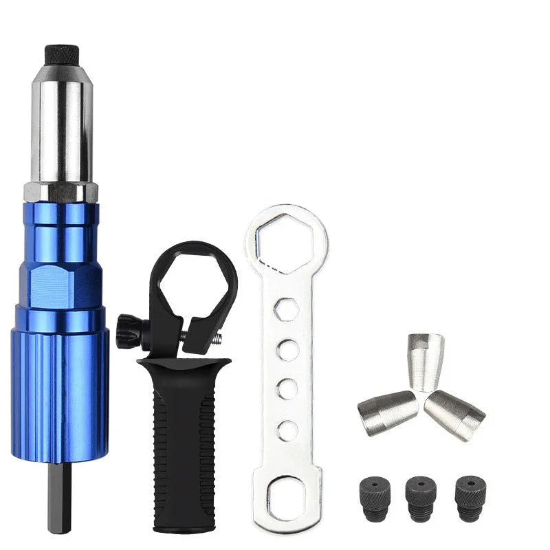 Clarioy blue auto tool kit with handle, wrench, and metal fittings for car repair