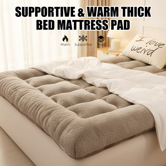 🛏️ 50% OFF NOW! ☁️ Supportive & Warm Thick Bed Mattress Pad – Extra Comfort, Breathable & Machine Washable 🧼