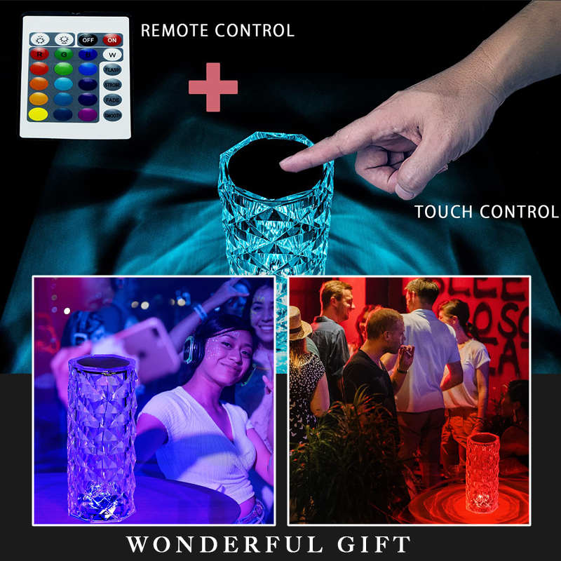 ⏳🔥LIMITED-TIME 50% OFF! ⏰Touch Control Rose Crystal Lamp – Luxurious, Romantic, Gift‑worthy 🌙