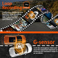 Car dash cam G-sensor and loop recording features, 256GB SD card, accident video protection.
