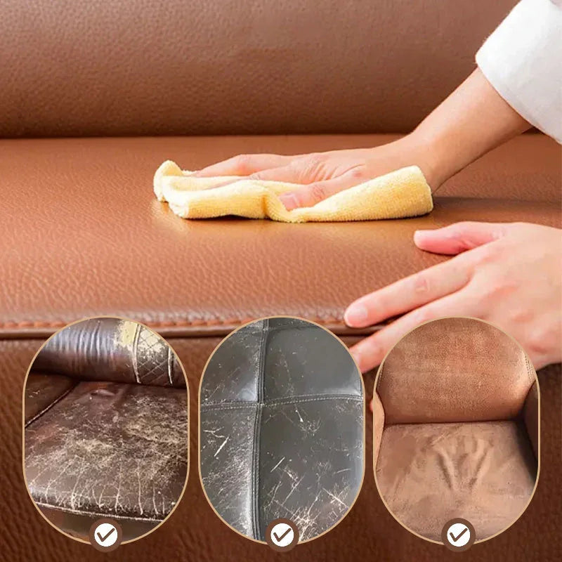 👞 BUY 2 GET 1 FREE! ✨ Leather Care & Cleaning Cream – Deep Cleans, Nourishes & Restores Shine, Includes Sponge 🧼
