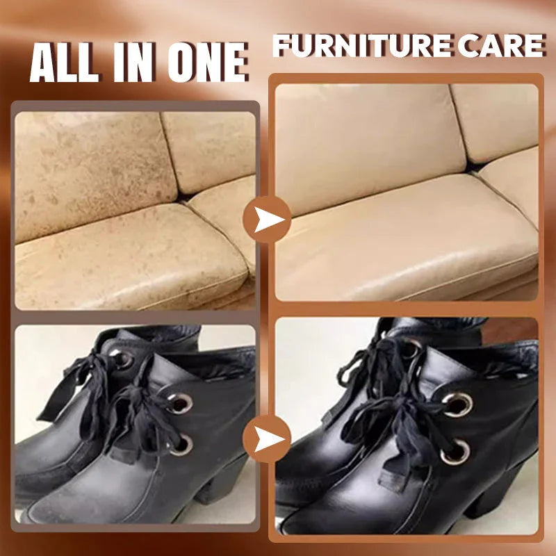 👞 BUY 2 GET 1 FREE! ✨ Leather Care & Cleaning Cream – Deep Cleans, Nourishes & Restores Shine, Includes Sponge 🧼
