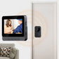 Wireless video doorbell camera system with indoor monitor, home security electronics by clarioy