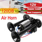 12V 120dB dual trumpet air horn for trucks, super loud auto tool from clarioy