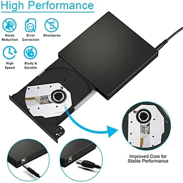 💿No Disc Drive on Your Laptop? Now You Do! External CD/DVD Burner 50% OFF