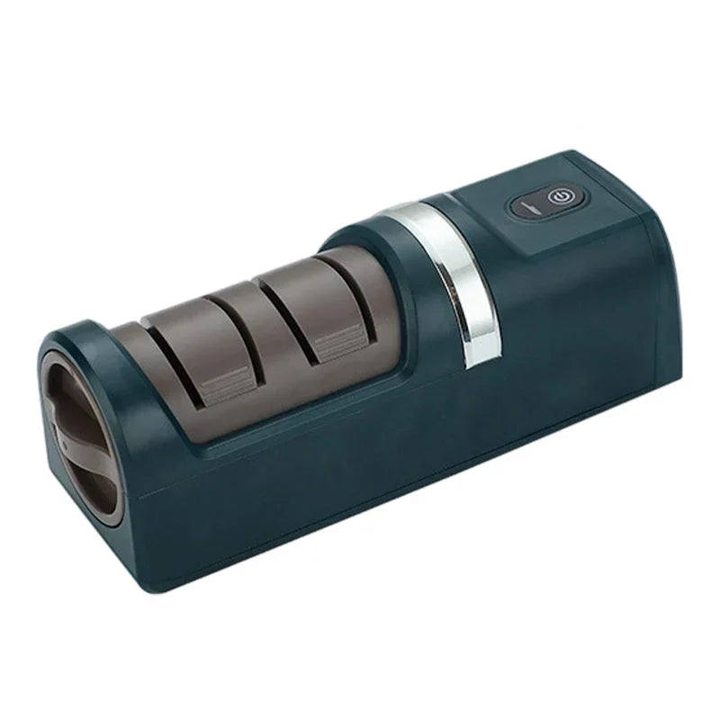 Electric knife sharpener with multi-stage slots, premium homeware tool from clarioy