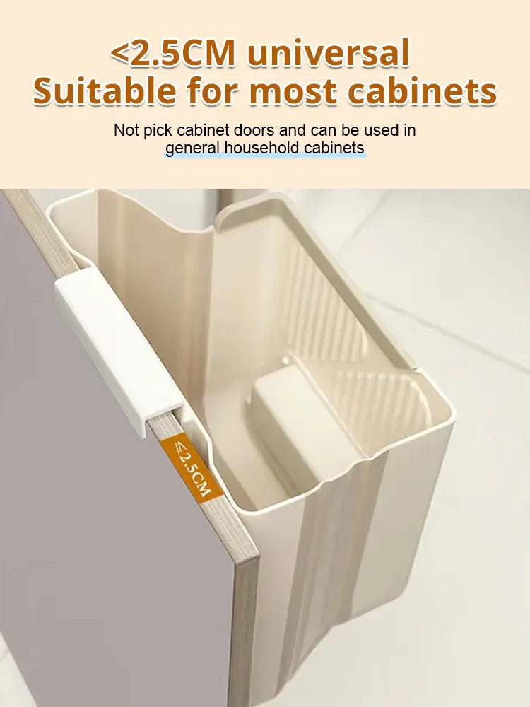 ⏳Time-Limited Special⏰Foldable Hanging Trash Can – Space Saving, Leak Proof & Easy to Clean🧼