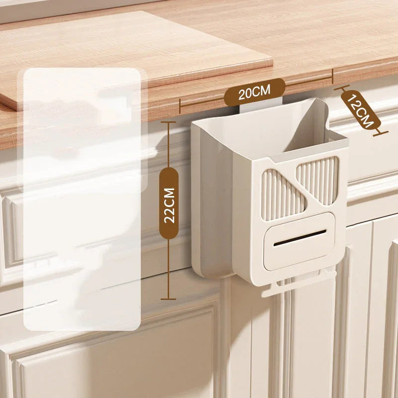 ⏳Time-Limited Special⏰Foldable Hanging Trash Can – Space Saving, Leak Proof & Easy to Clean🧼