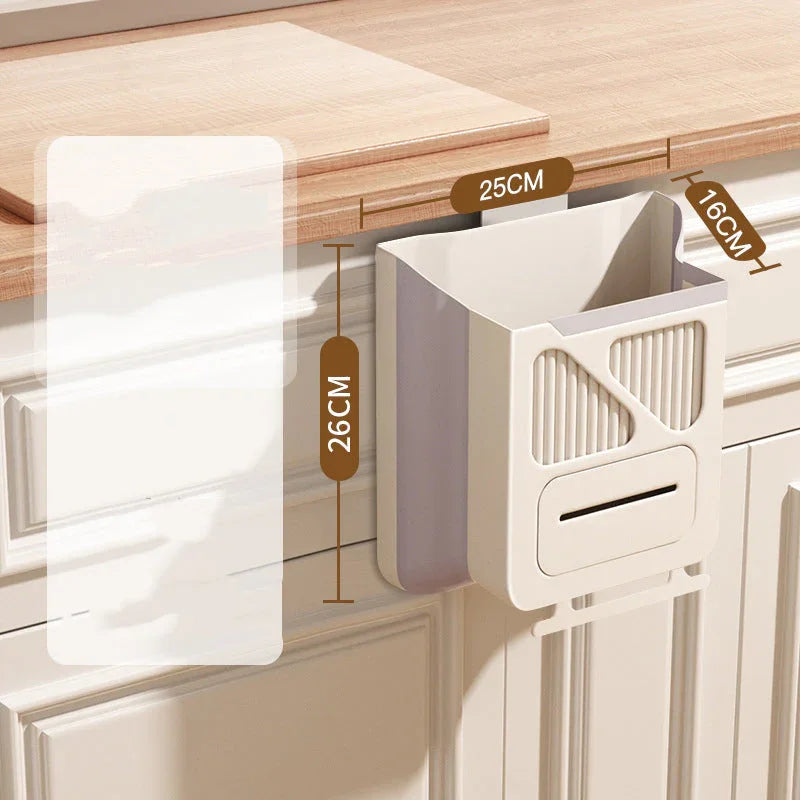 ⏳Time-Limited Special⏰Foldable Hanging Trash Can – Space Saving, Leak Proof & Easy to Clean🧼