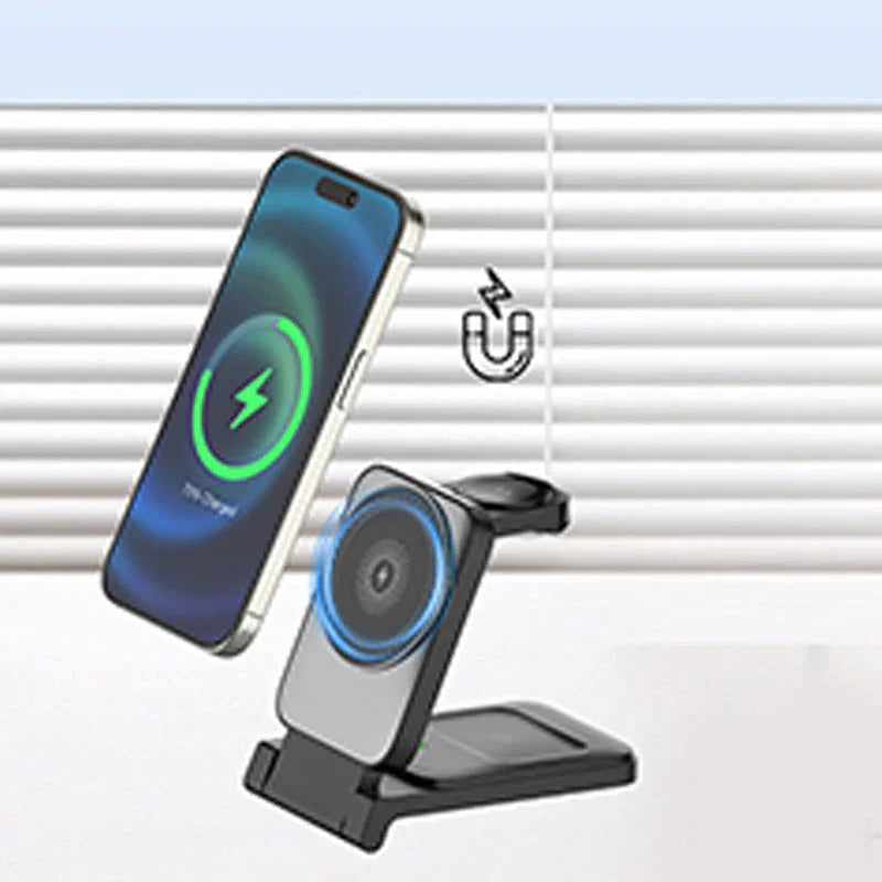 🔥Hot Sale Deals-3-in-1 Foldable Magnetic Wireless Charger