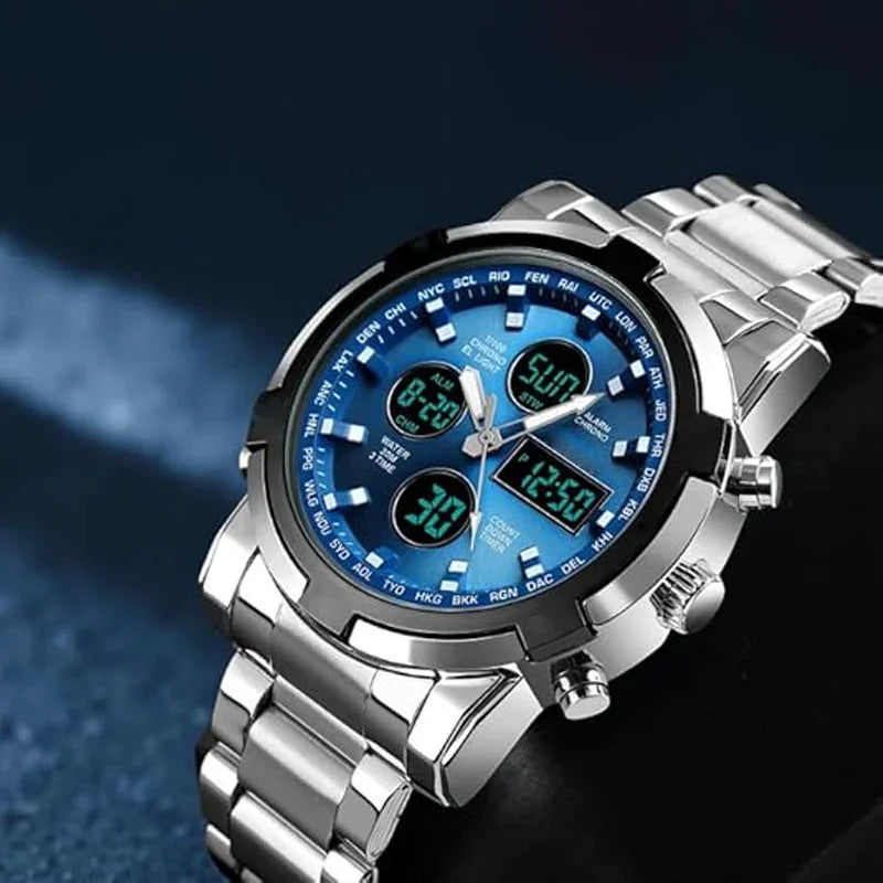 ⌚ 50% OFF NOW! 🪖 Men‘s Military Watch – Analog-Digital Display, Waterproof & Shock-Resistant 🛡️