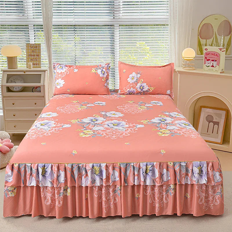 ⏳Time-Limited Special⏰3-Piece Ruffled Bed Skirt Set🛏️