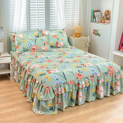 ⏳Time-Limited Special⏰3-Piece Ruffled Bed Skirt Set🛏️