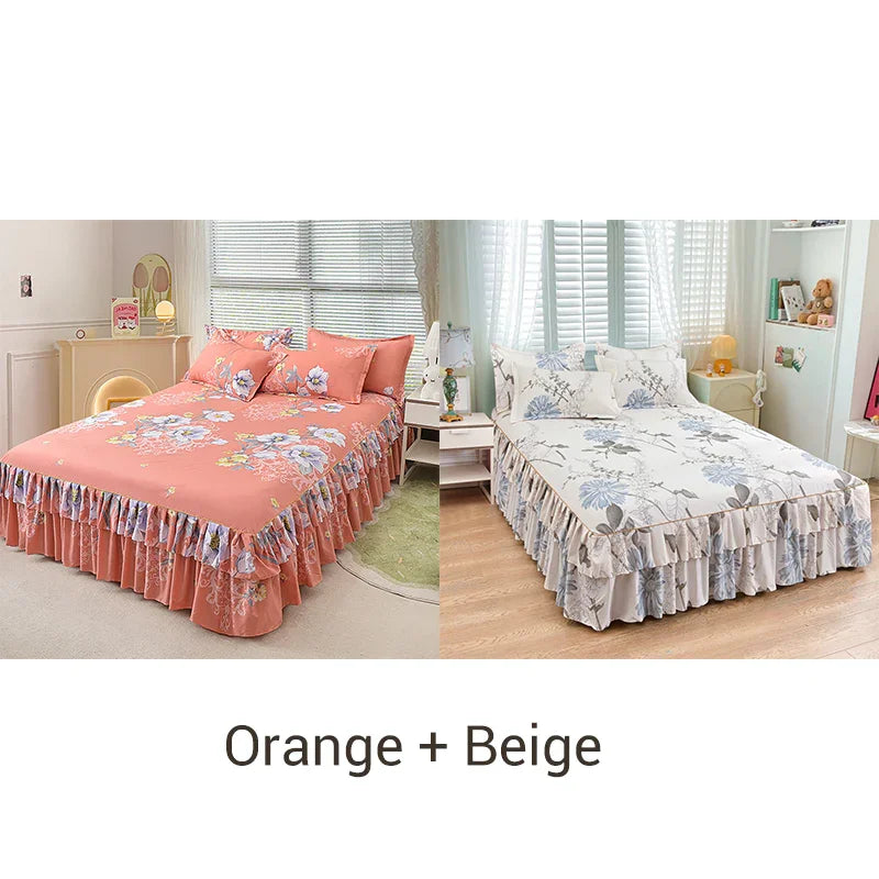 ⏳Time-Limited Special⏰3-Piece Ruffled Bed Skirt Set🛏️