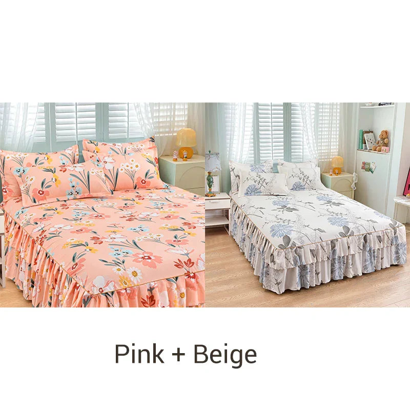 ⏳Time-Limited Special⏰3-Piece Ruffled Bed Skirt Set🛏️