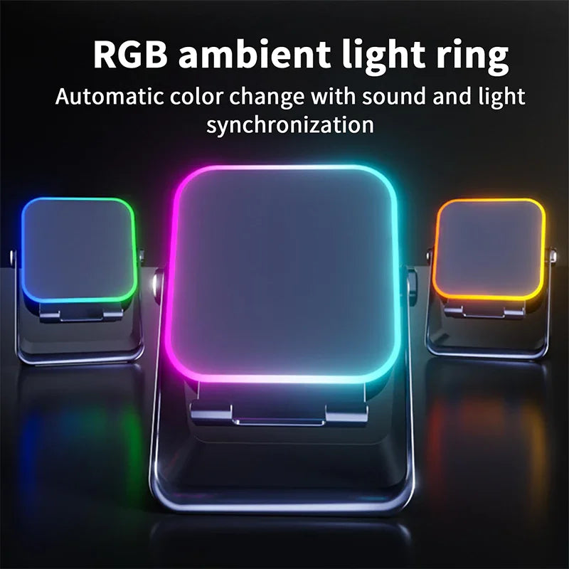🔥Limited 50% discount!🔥 5-in-1 wireless Bluetooth speaker with induction function and adjustable cell phone holder