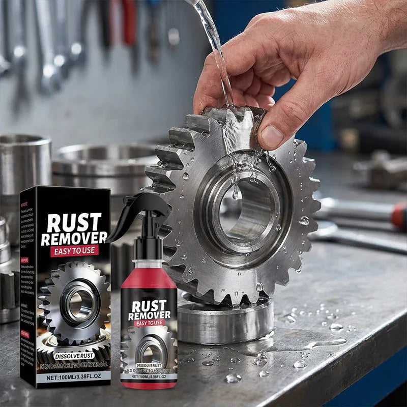 ⏳Time-Limited Special⏰Multi-Purpose Metal Rust Remover Spray – Dissolves rust quickly, prevents re-corrosion & safe for tools, auto parts or outdoor gear 🛠️