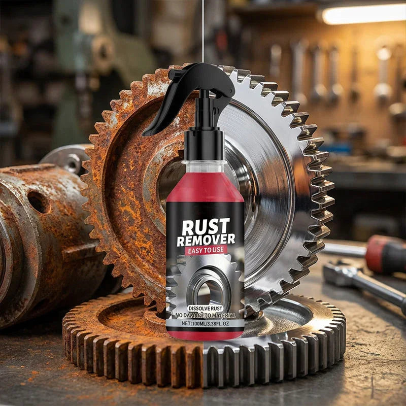 ⏳Time-Limited Special⏰Multi-Purpose Metal Rust Remover Spray – Dissolves rust quickly, prevents re-corrosion & safe for tools, auto parts or outdoor gear 🛠️