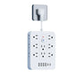 💎 50% OFF! 💎 20-in-1 Power Strip with Overload Protection – 14 AC + 4 USB + 2 Type-C, Wall-Mountable & Space-Saving 🔌⚡