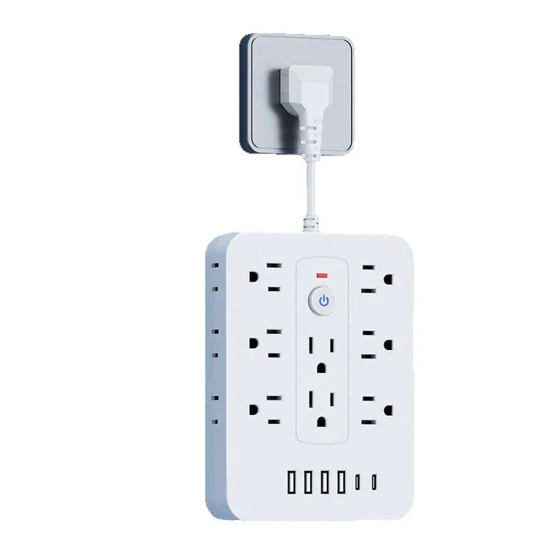 💎 50% OFF! 💎 20-in-1 Power Strip with Overload Protection – 14 AC + 4 USB + 2 Type-C, Wall-Mountable & Space-Saving 🔌⚡