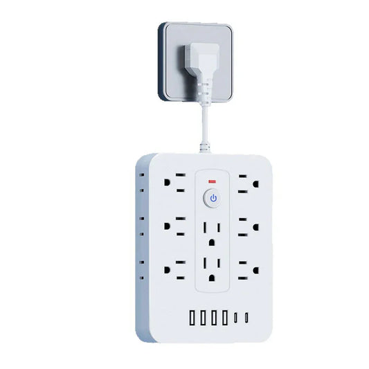 💎 50% OFF! 💎 20-in-1 Power Strip with Overload Protection – 14 AC + 4 USB + 2 Type-C, Wall-Mountable & Space-Saving 🔌⚡