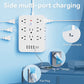💎 50% OFF! 💎 20-in-1 Power Strip with Overload Protection – 14 AC + 4 USB + 2 Type-C, Wall-Mountable & Space-Saving 🔌⚡