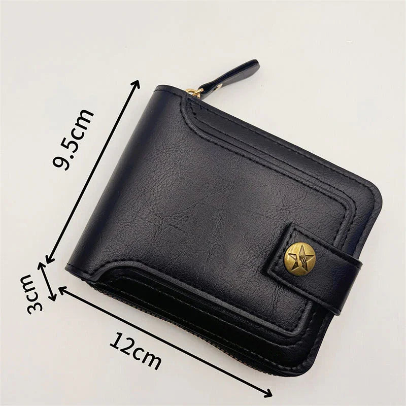 Men's Vintage Style Zipper Wallet