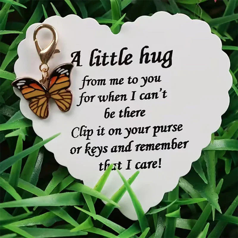 Elegant Butterfly Pendant with Message Card