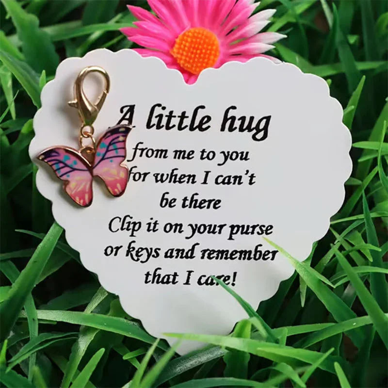 Elegant Butterfly Pendant with Message Card