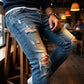 👖60% OFF! 🔥 Stylish Distressed Skinny Jeans for Men – Slim Tapered Fit, Breathable Cotton & Edgy Ripped Details
