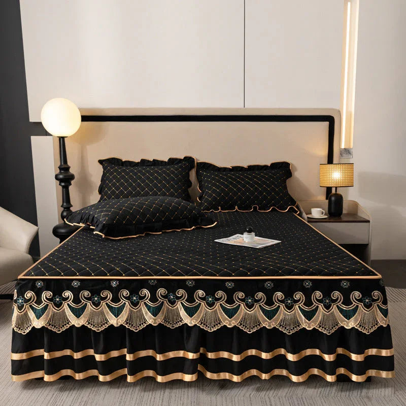 🛏️2026 New Arrivals - 40% Off!🌸Ruffled Bed Sheet Skirt / Pillowcases
