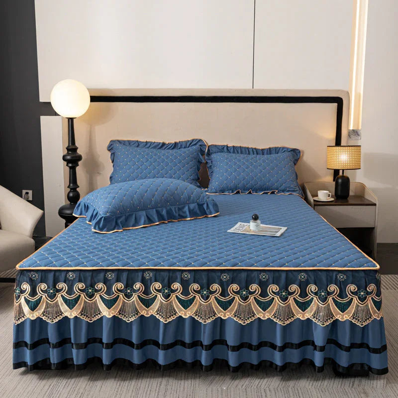 🛏️2026 New Arrivals - 40% Off!🌸Ruffled Bed Sheet Skirt / Pillowcases