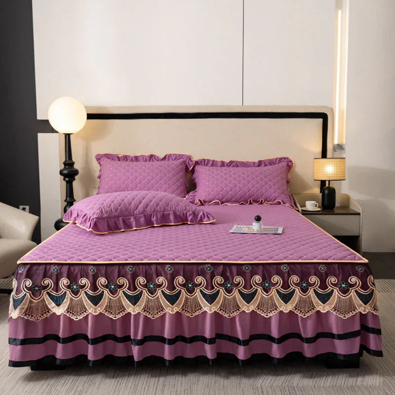 🛏️2026 New Arrivals - 40% Off!🌸Ruffled Bed Sheet Skirt / Pillowcases