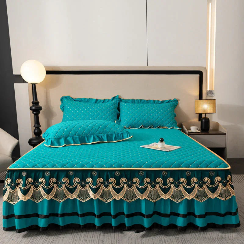 🛏️2026 New Arrivals - 40% Off!🌸Ruffled Bed Sheet Skirt / Pillowcases