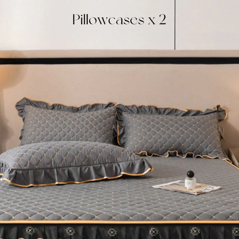 🛏️2026 New Arrivals - 40% Off!🌸Ruffled Bed Sheet Skirt / Pillowcases