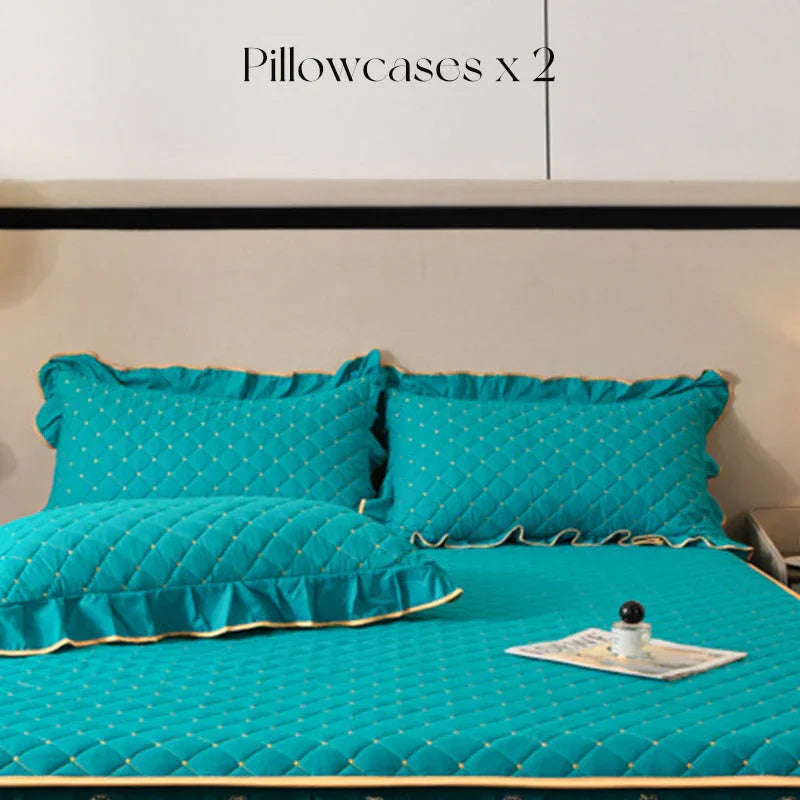 🛏️2026 New Arrivals - 40% Off!🌸Ruffled Bed Sheet Skirt / Pillowcases