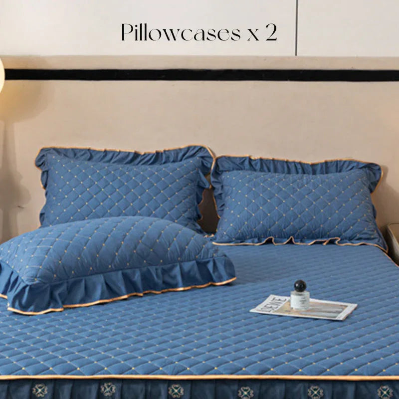 🛏️2026 New Arrivals - 40% Off!🌸Ruffled Bed Sheet Skirt / Pillowcases
