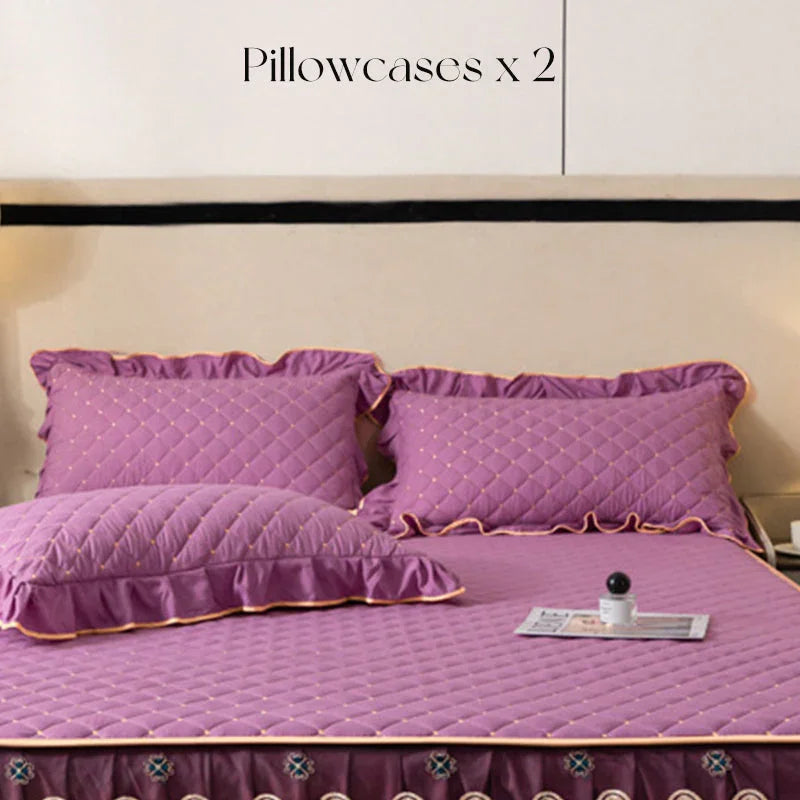 🛏️2026 New Arrivals - 40% Off!🌸Ruffled Bed Sheet Skirt / Pillowcases