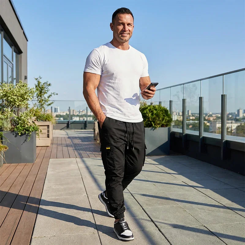 👖50% OFF🏃 Workwear Sweatpants | Drawstring waist · Durable polyester · Tapered legs · Multiple pockets