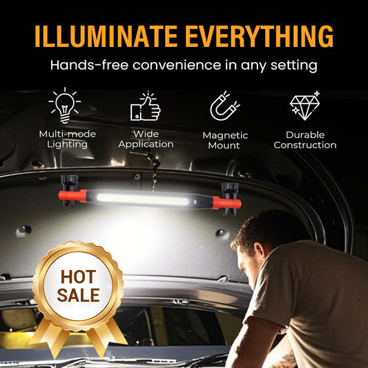 🔦Limited-time 40% off offer!🏕️4-in-1 Rechargeable Work Light – Hands-Free, Anywhere