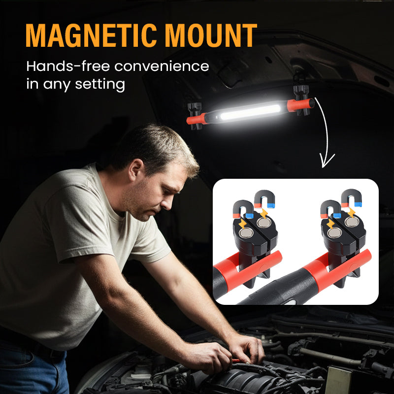 🔦Limited-time 40% off offer!🏕️4-in-1 Rechargeable Work Light – Hands-Free, Anywhere