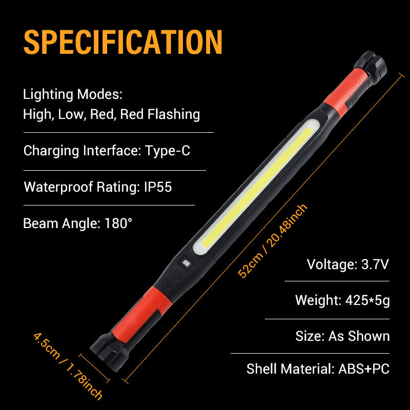 🔦Limited-time 40% off offer!🏕️4-in-1 Rechargeable Work Light – Hands-Free, Anywhere